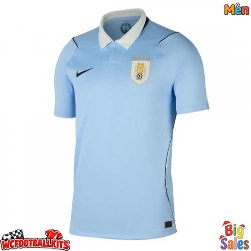 Uruguay Replica Home Stadium Shirt World Cup 2026 Short Sleeve